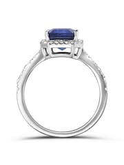 The Diamond Store Saphire Astra 2ct Lab Diamond Halo Ring - Image 5 of 7
