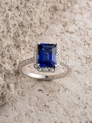The Diamond Store Saphire Astra 2ct Lab Diamond Halo Ring - Image 6 of 7