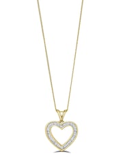 The Diamond Store Gold 0.5ct Lab Diamond Heart Pendant - Image 3 of 6