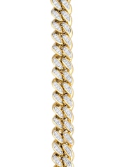 The Diamond Store White Mens 1.20CT Lab Diamond Cuban Bracelet - Image 2 of 7