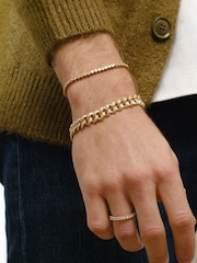 The Diamond Store White Mens 1.20CT Lab Diamond Cuban Bracelet - Image 4 of 7
