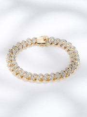 The Diamond Store White Mens 1.20CT Lab Diamond Cuban Bracelet - Image 5 of 7