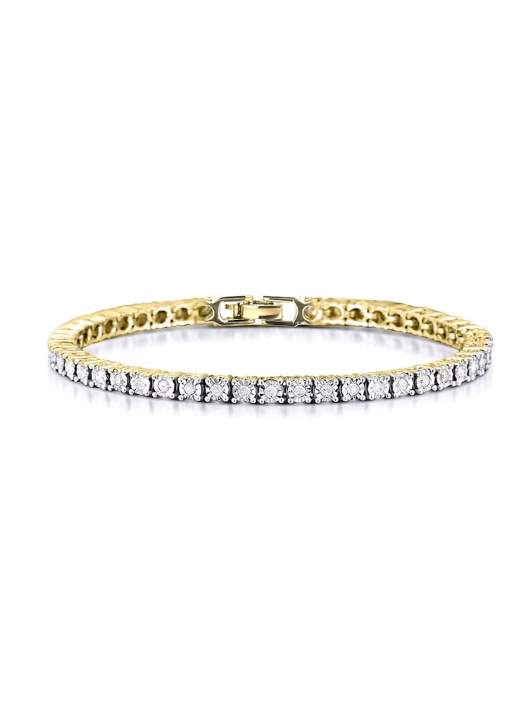 The Diamond Store White Diamond Set 1.00ct Tennis Bracelet - Image 1 of 7