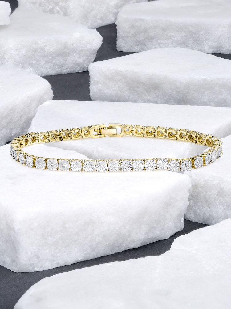 The Diamond Store White Diamond Set 1.00ct Tennis Bracelet - Image 2 of 7