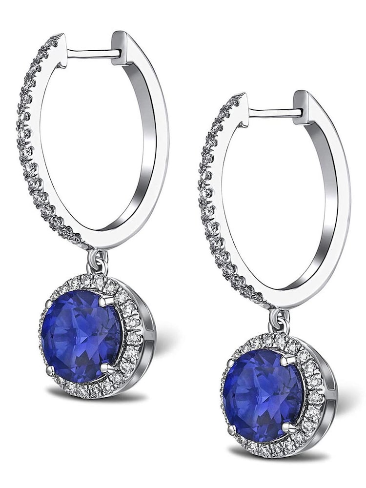 The Diamond Store Ruby Astra 7ct Lab Diamond Halo Earrings - Image 1 of 7
