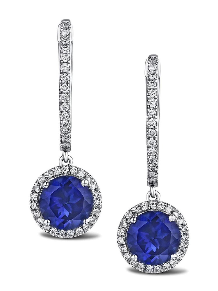 The Diamond Store Ruby Astra 7ct Lab Diamond Halo Earrings - Image 2 of 7