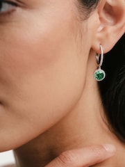 The Diamond Store Emerald Astra 7ct Lab Diamond Halo Earrings - Image 4 of 6