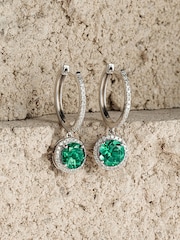 The Diamond Store Emerald Astra 7ct Lab Diamond Halo Earrings - Image 5 of 6