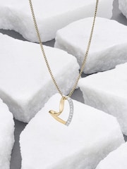 The Diamond Store White Lab Diamond Heart 0.10ct H/SI Pendant - Image 2 of 5