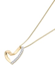 The Diamond Store White Lab Diamond Heart 0.10ct H/SI Pendant - Image 4 of 5