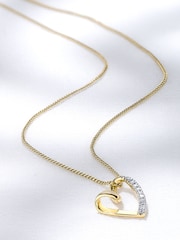 The Diamond Store White Lab Diamond Heart 0.10ct H/SI Pendant - Image 5 of 5