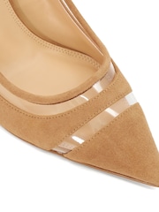Dune London Brown Aurelia Vinyl Panel Courts - Image 7 of 7