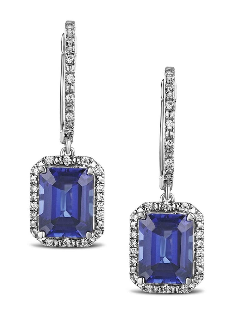 The Diamond Store Saphire Astra 4ct Lab Diamond Drop Earrings - Image 1 of 6