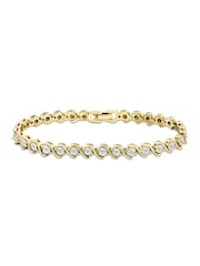 The Diamond Store White 0.19ct Diamond And 18K Vermeil Twist Bracelet - Image 1 of 5