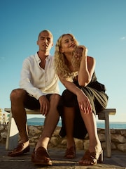 Dune London Brown Maizing Soft Twist Mules - Image 3 of 10