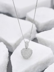 The Diamond Store White 1ct H/SI Lab Diamond Heart Pendant Necklace - Image 2 of 6