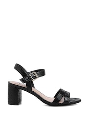 Dune London Black Standard Fit Merisa Block Heel Sandals - Image 2 of 6