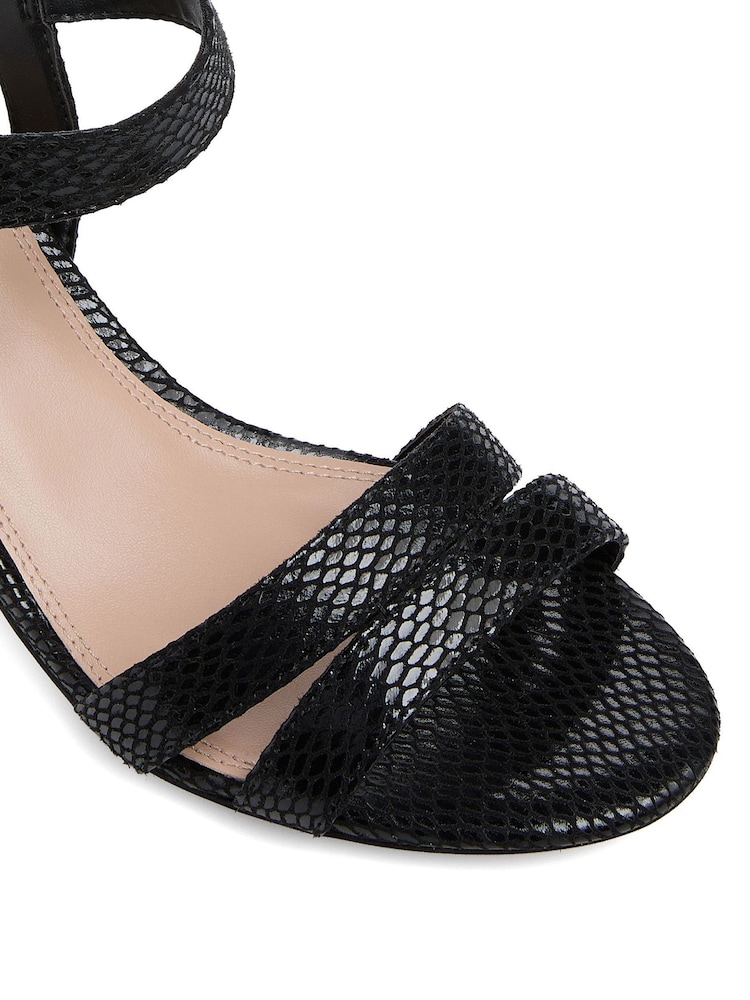 Dune London Black Standard Fit Merisa Block Heel Sandals - Image 6 of 6