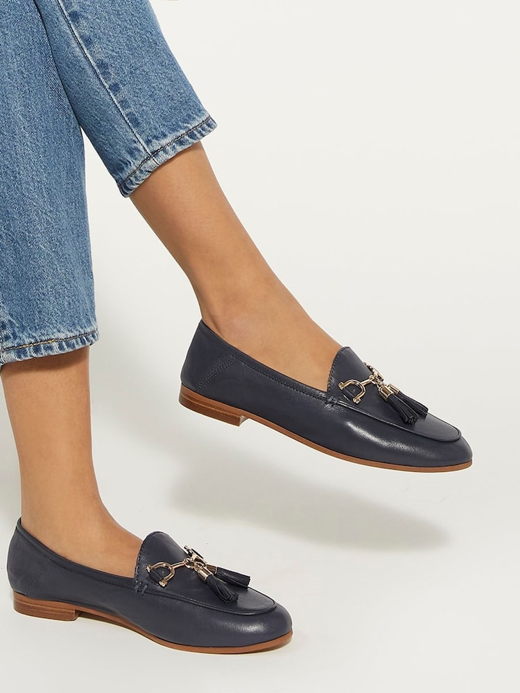 modra - Mokasini iz usnja z resicami Dune London Flexible Sole Greysons - Slika 1 iz 5 modra - Mokasini iz usnja z resicami Dune London Flexible Sole Greysons - Slika 1 iz 5