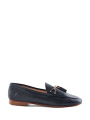 Dune London Blue Flexible Sole Graysons Tassel Leather Loafers - Image 2 of 5