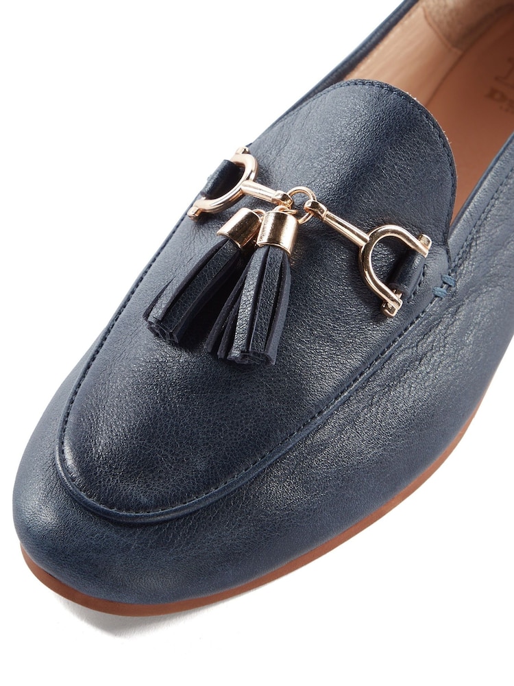 modra - Mokasini iz usnja z resicami Dune London Flexible Sole Greysons - Slika 5 iz 5 modra - Mokasini iz usnja z resicami Dune London Flexible Sole Greysons - Slika 5 iz 5