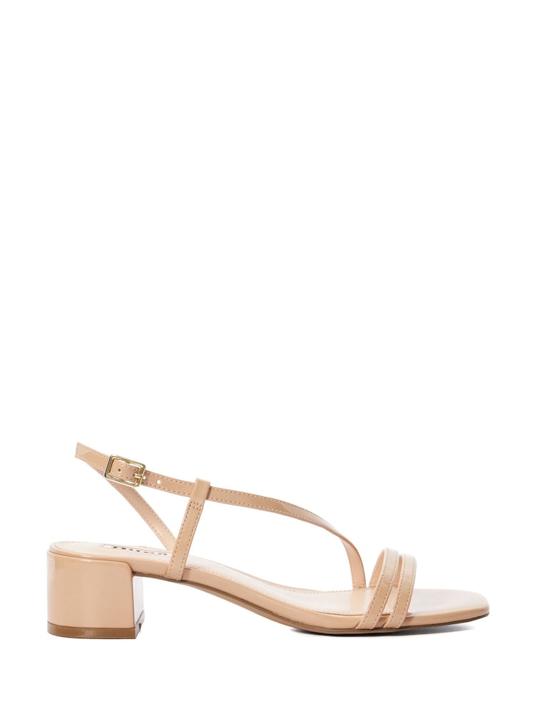 Dune London Pink Maryanna Low Block Heel Sandals - Image 2 of 6