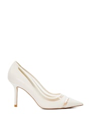 Dune London White Aurelia Vinyl Panel Courts - Image 1 of 7