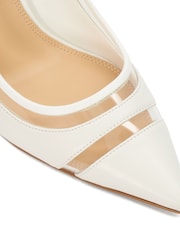Dune London White Aurelia Vinyl Panel Courts - Image 6 of 7