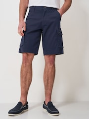 Crew Clothing Blue Cargo Shorts - Image 6 of 8