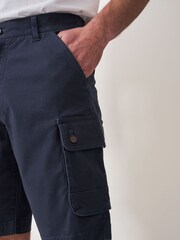 Crew Clothing Company Blue Cotton Classic Casual Shorts - Image 4 of 5