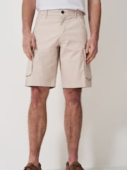Crew Clothing Natural Cargo Shorts - Image 1 of 5