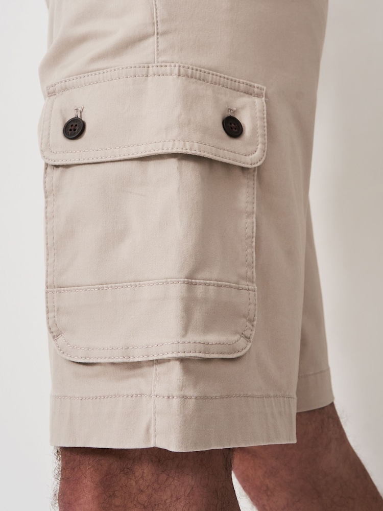 Crew Clothing Natural Cargo Shorts - Image 2 of 5
