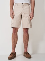 Crew Clothing Natural Cargo Shorts - Image 3 of 5