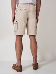 Crew Clothing Natural Cargo Shorts - Image 5 of 5