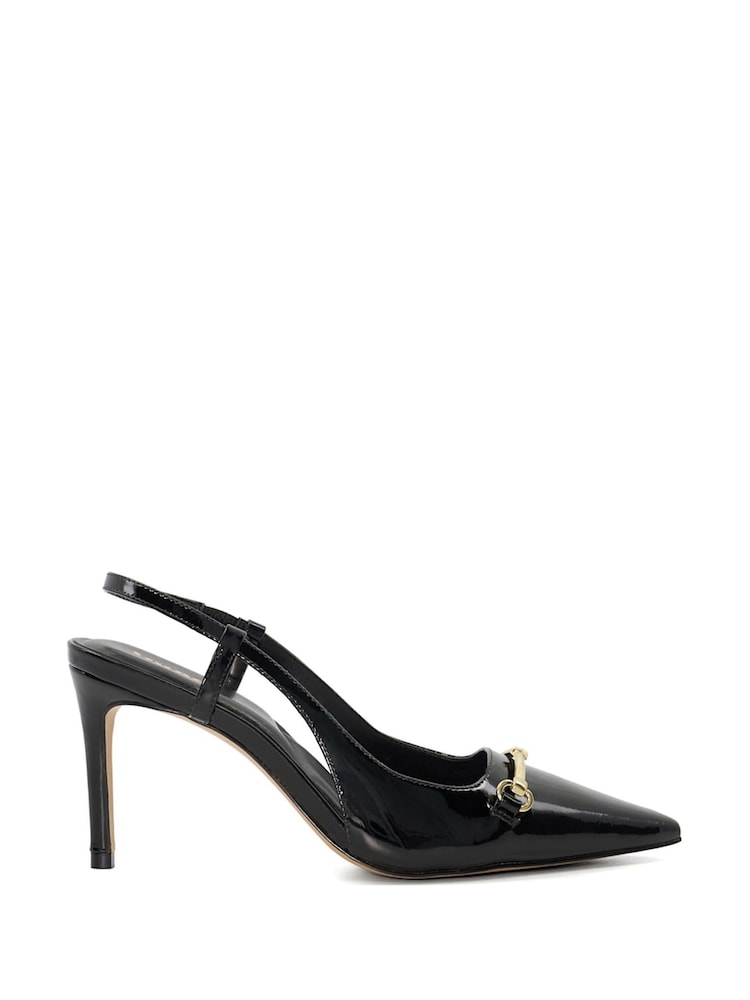 Dune London Black Closest Comfort Snaffle Slingback Heels - Image 1 of 6