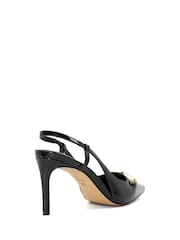 Dune London Black Closest Comfort Snaffle Slingback Heels - Image 5 of 6