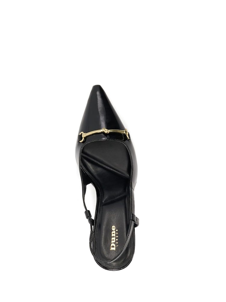 Dune London Black Closest Comfort Snaffle Slingback Heels - Image 6 of 6