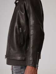smALLSAINTS Black Boys Cora 100% Genuine Leather Jacket - Image 3 of 8