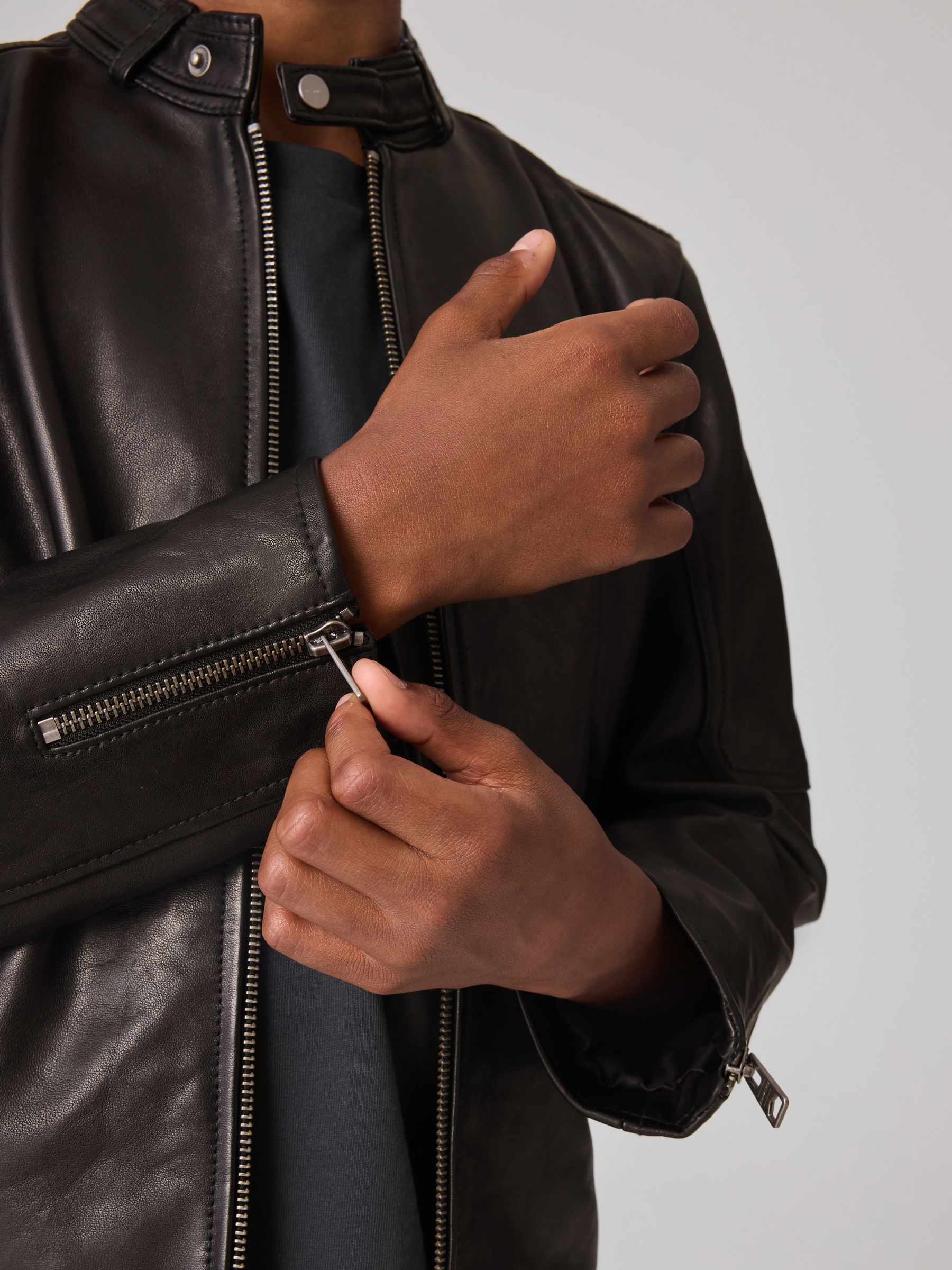 Buy smALLSAINTS Black Boys Cora 100% Genuine Leather Jacket Buy smALLSAINTS Black Boys Cora 100% Genuine Leather Jacket