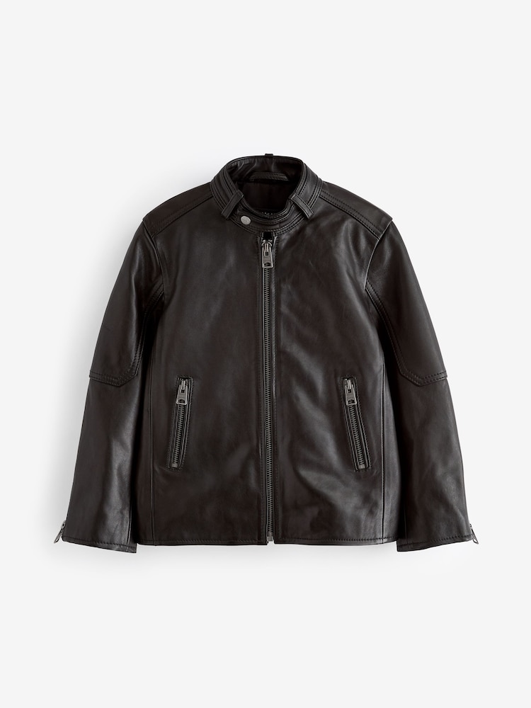 smALLSAINTS Cora Genuine Leather Jacket - Image 5 of 8