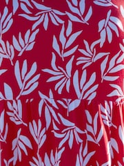 Threadbare Red 100% Cotton Jersey Maxi Dress with Pockets - Image 6 of 6