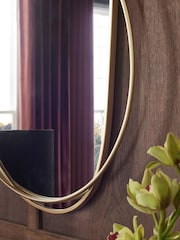 Gold Metal Organic Wall Mirror - Image 2 of 5