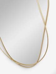 Gold Metal Organic Wall Mirror - Image 4 of 5