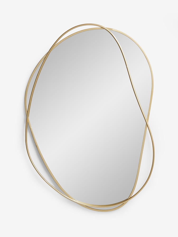 Gold Metal Organic Wall Mirror - Image 5 of 5