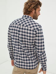 FatFace Blue Benton Check Shirt - Image 2 of 4