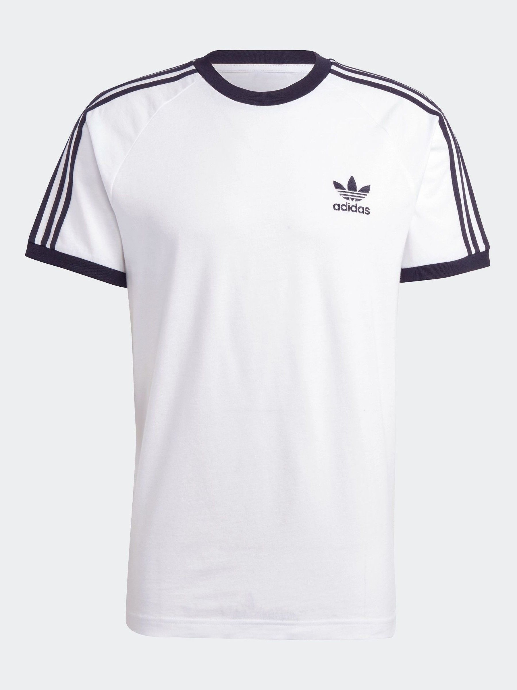 Buy adidas White Adicolor Classics 3-Stripes 100% Cotton T