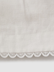 Reiss White Belle Linen Belted Shorts - Image 6 of 6