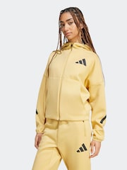 adidas Yellow Z.N.E. Full Zip Hoodie - Image 3 of 7