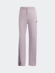 adidas Light Pink Iconic 3 Stripe Button Joggers - Image 6 of 6