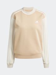 adidas 3 Stripe Colourblock Half Neck Fleece Sweatshirt - Bild 7 von 7